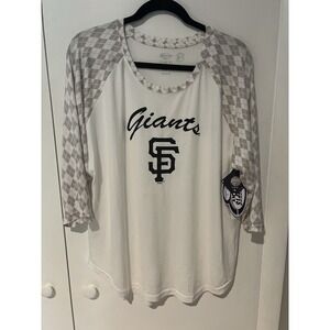 San Francisco Giants Women's XXL Baseball 3/4 Sleeve Shirt Concepts SUPER soft‎